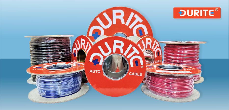 Start shopping for light to heavy-duty Durite automotive cables and wiring